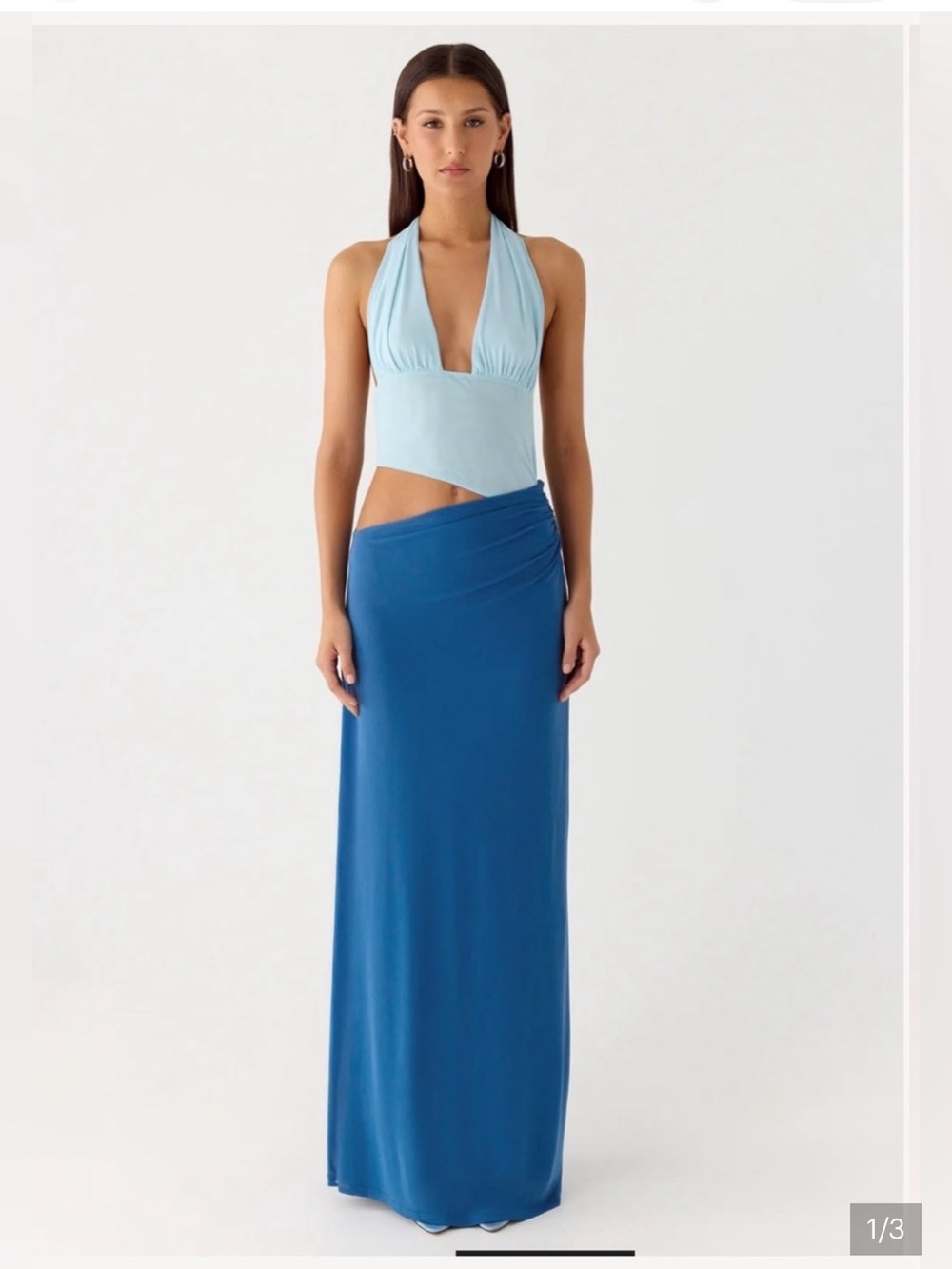 Saressther halter neck maxi dress
